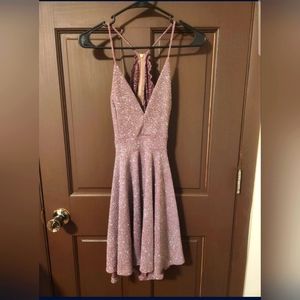 Medium Sparkly Mauve Dress
